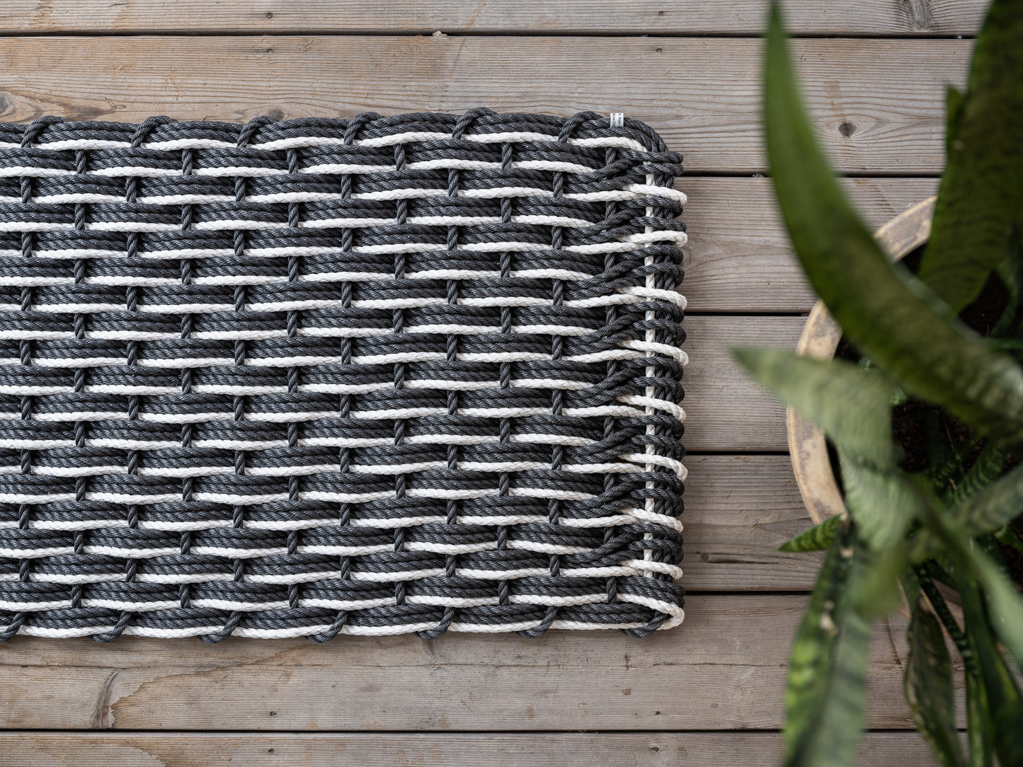 Charcoal + Charcoal + Pearl Doormat