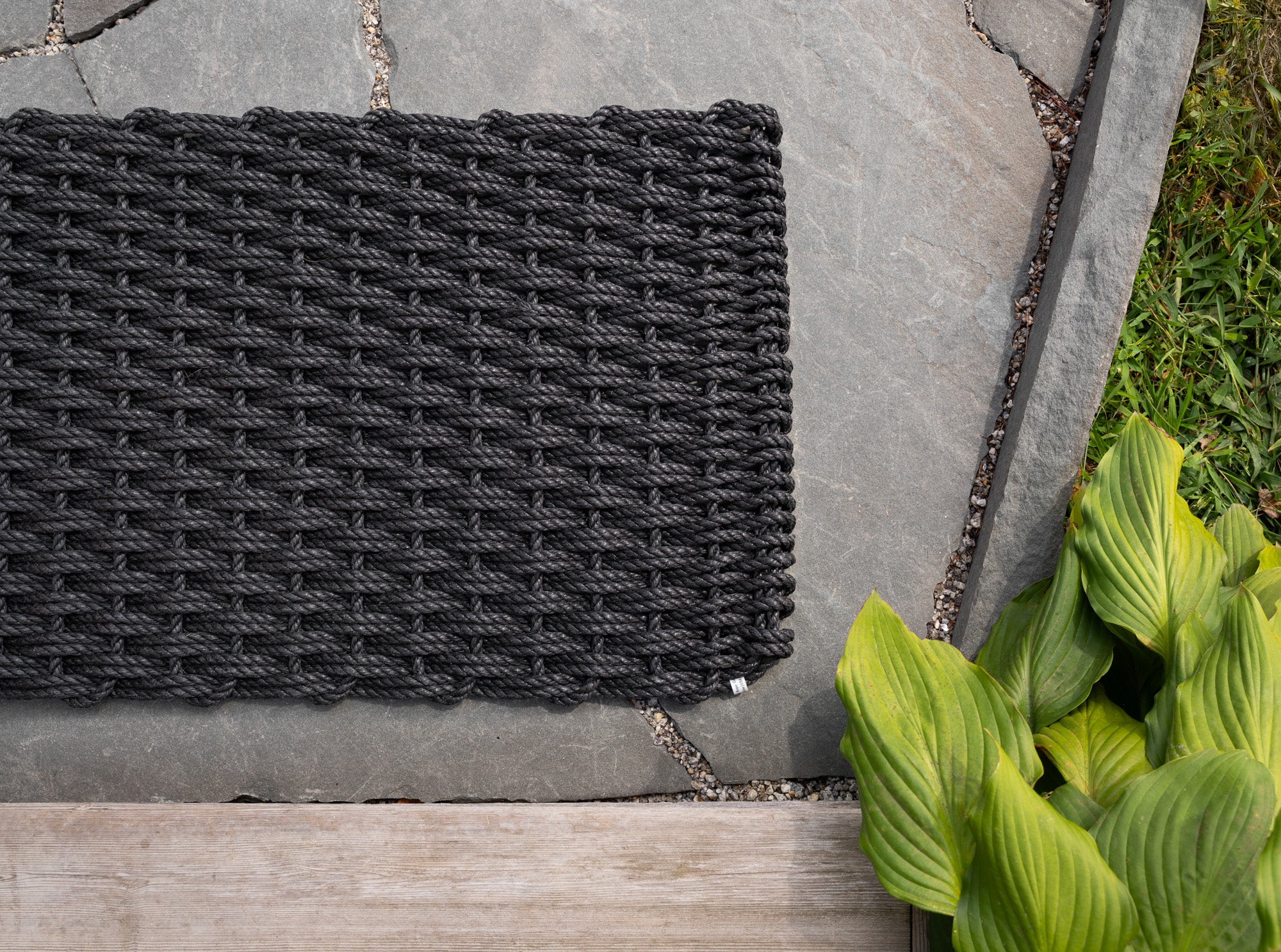 Charcoal Doormat | Maine Woven Rope Doormats | The Rope Co