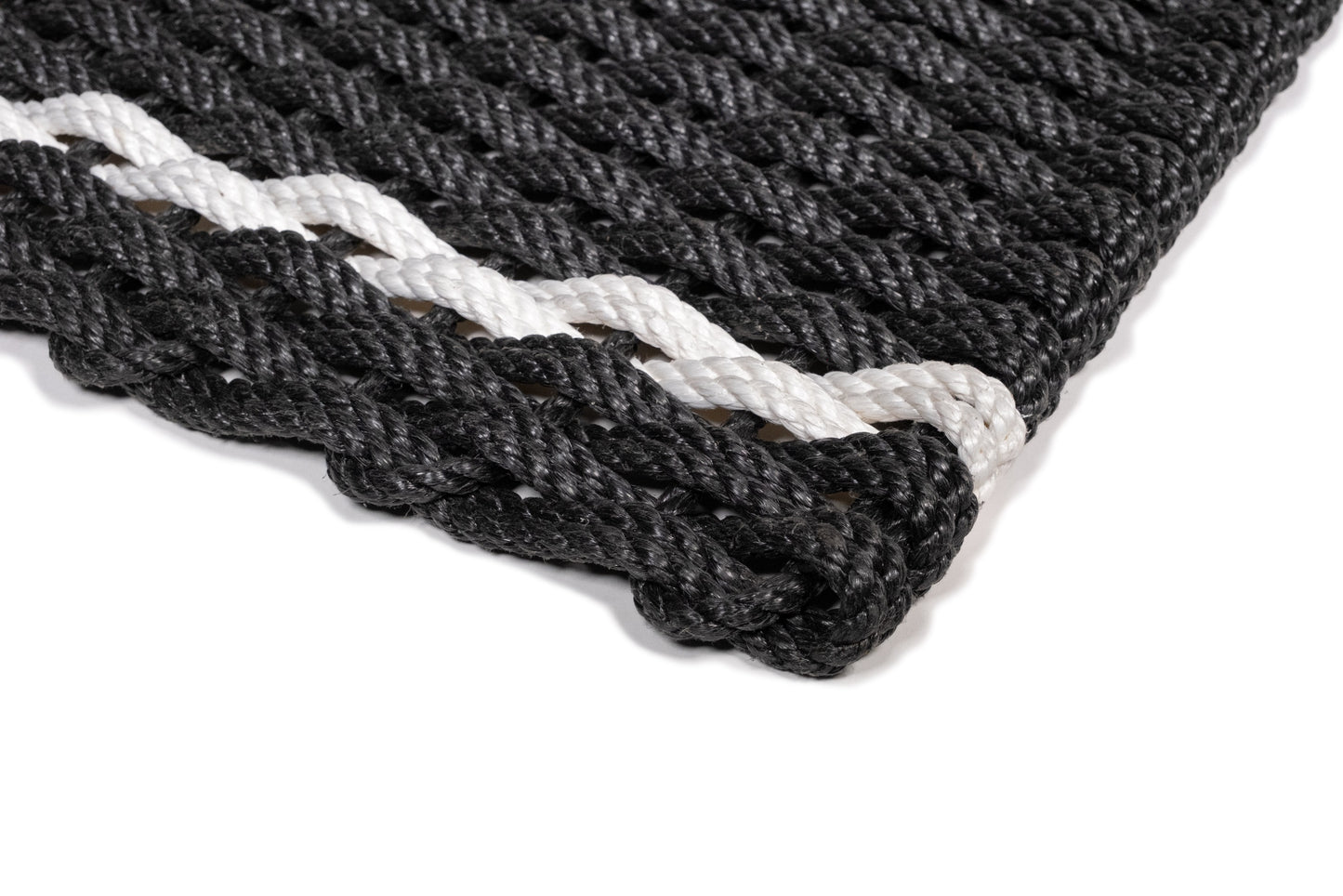 Charcoal with Pearl Stripe Doormat