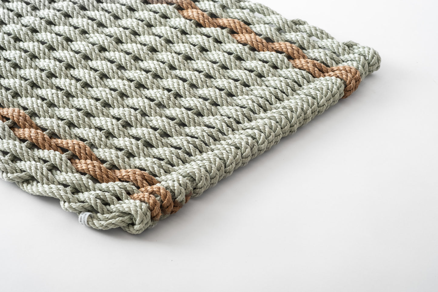 Sage with 2 Wheat Stripes Doormat