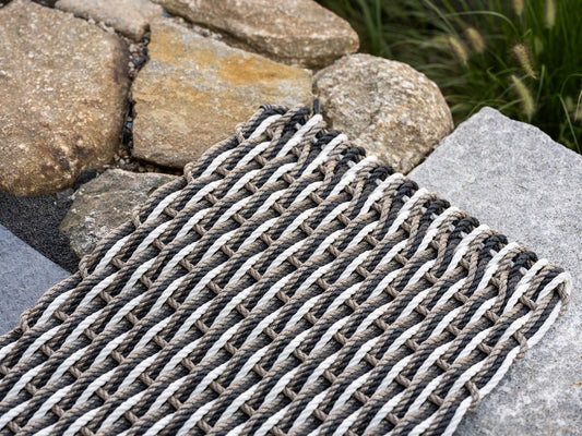 Sand + Charcoal + Pearl Doormat