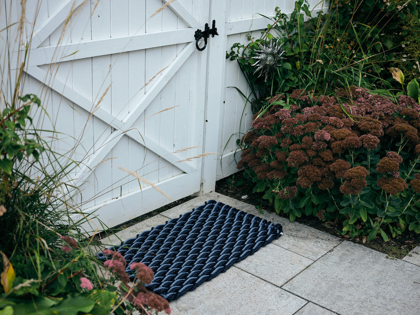 Navy + Navy + Glacier Bay Doormat