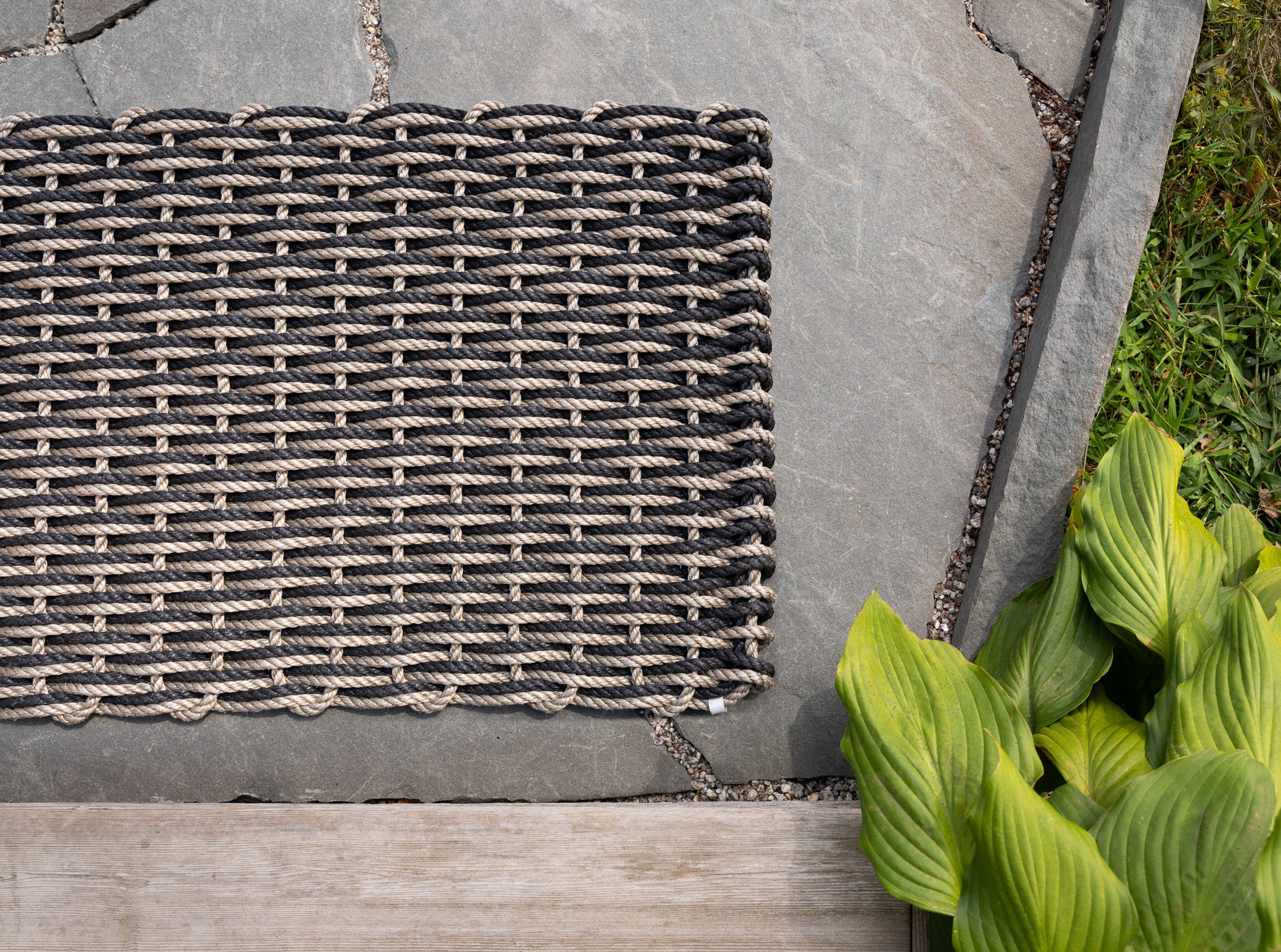 Lobster Rope Doormat | Sand + Charcoal | The Rope Co