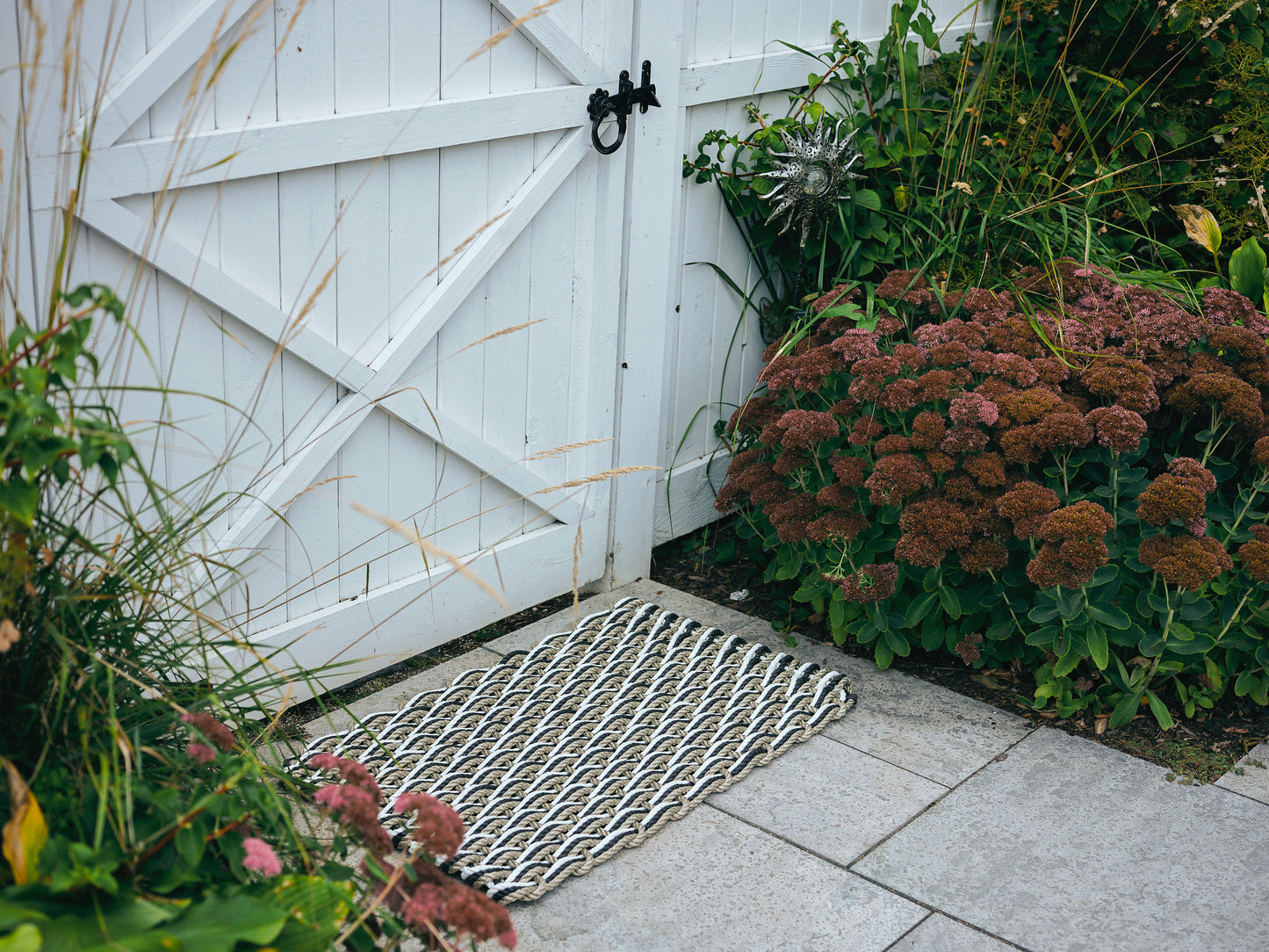 Sand + Charcoal + Pearl Doormat