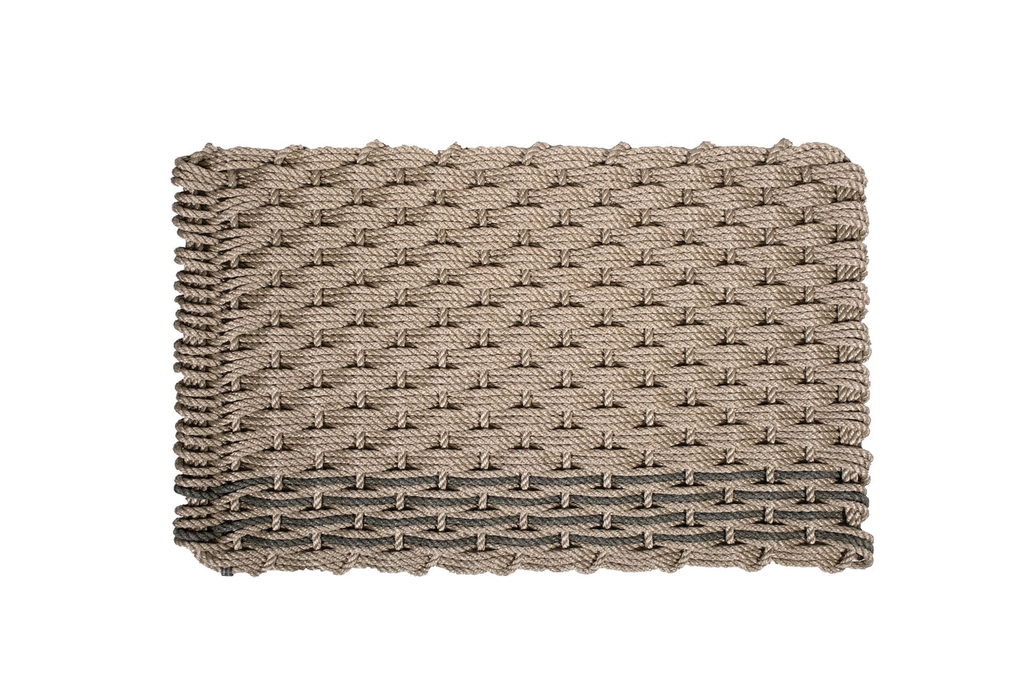 Sand + Blue Spruce Single Stripes Doormat