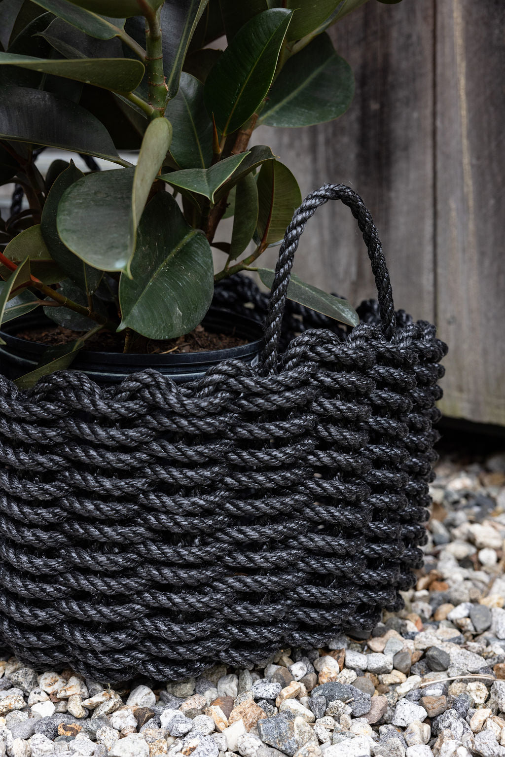 Charcoal Heritage Rope Basket