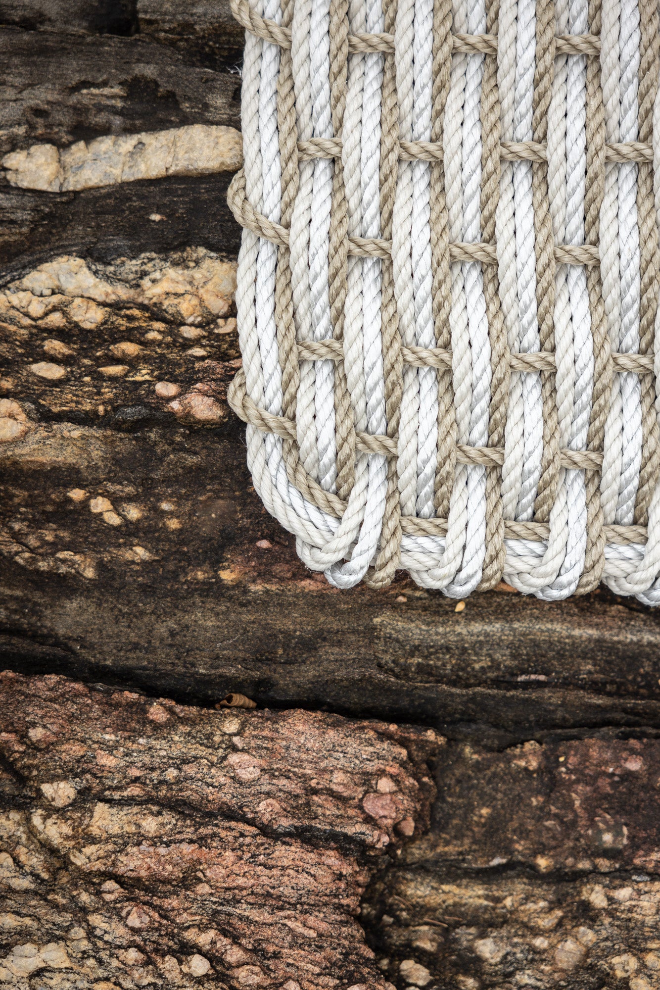 Sand + Fog Gray + Oyster Doormat