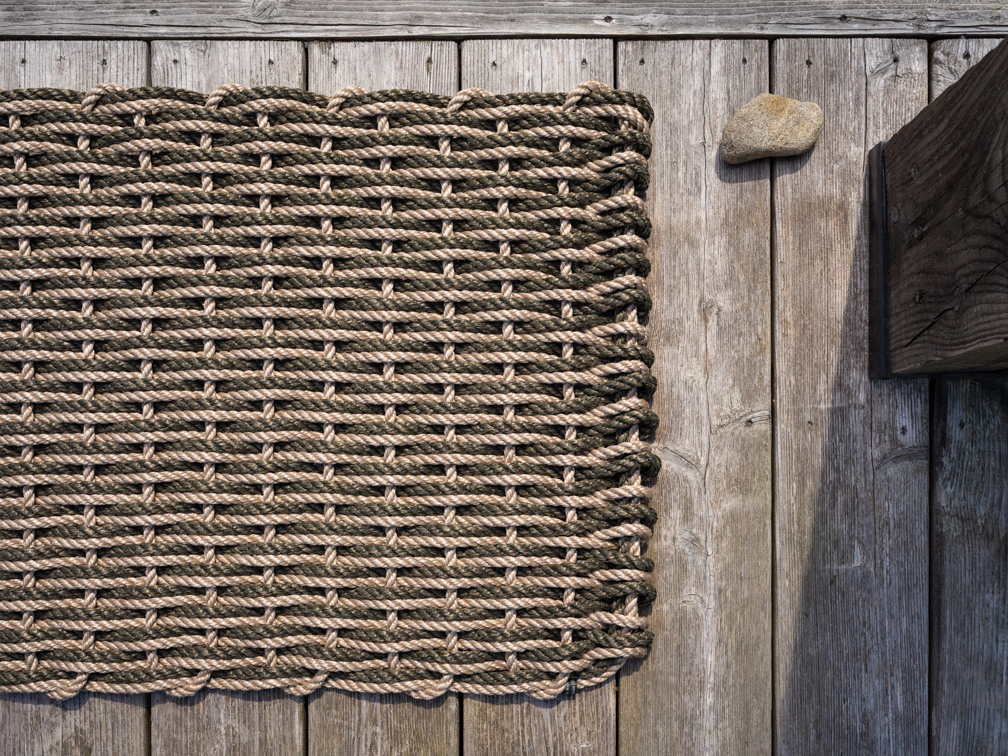 Sand + Forest Doormat | Woven Lobster Rope Doormats | The Rope Co