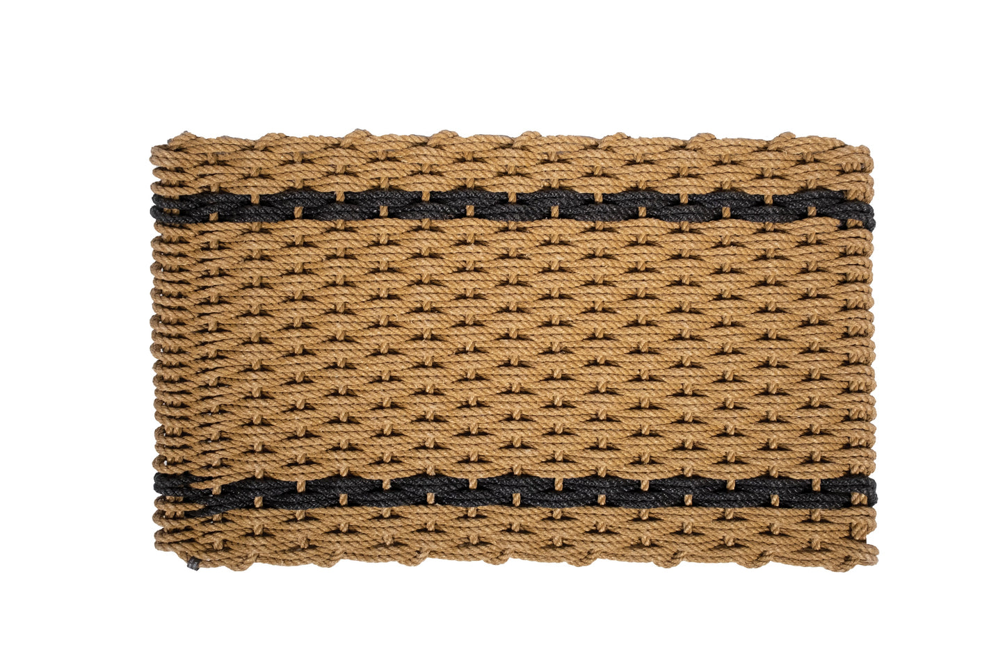 Wheat with Charcoal Stripes Doormat
