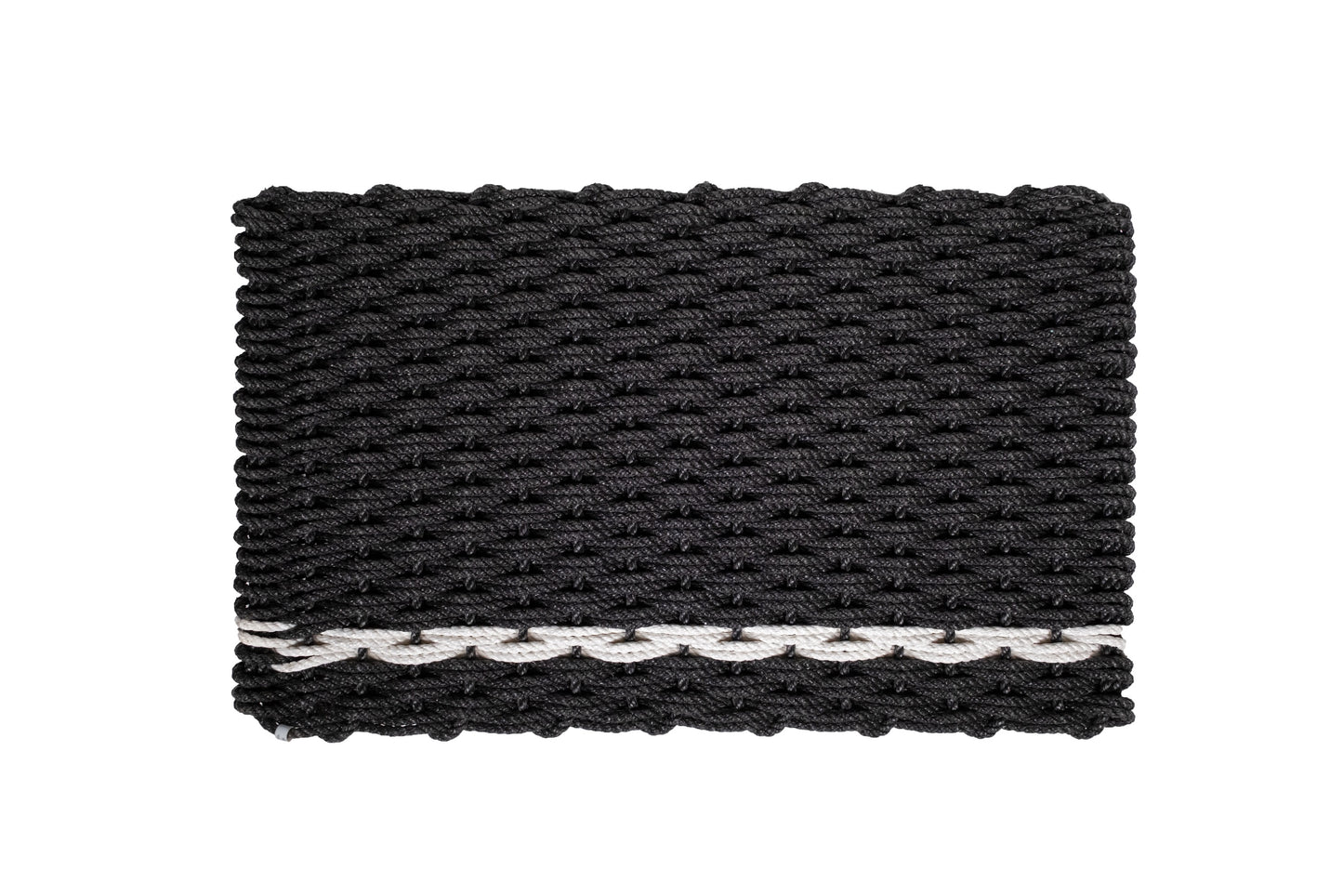 Charcoal with Pearl Stripe Doormat