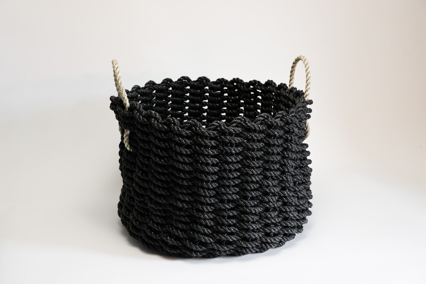 Charcoal w/Sand handles Heritage Rope Basket