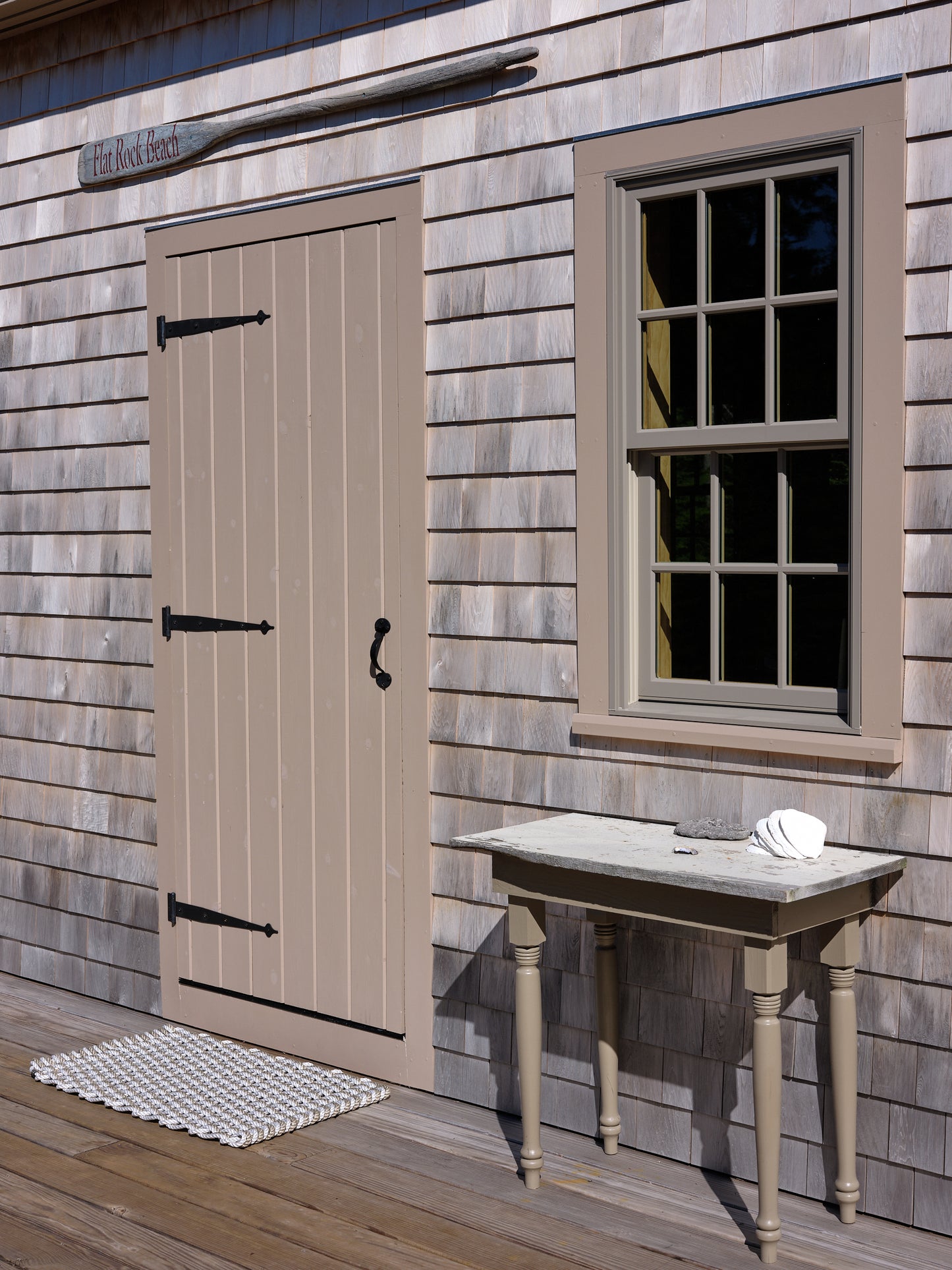 Fog Gray + Sand Doormat