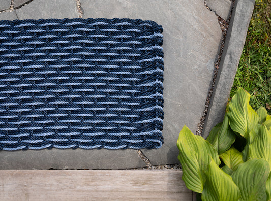 Navy + Navy + Glacier Bay Doormat