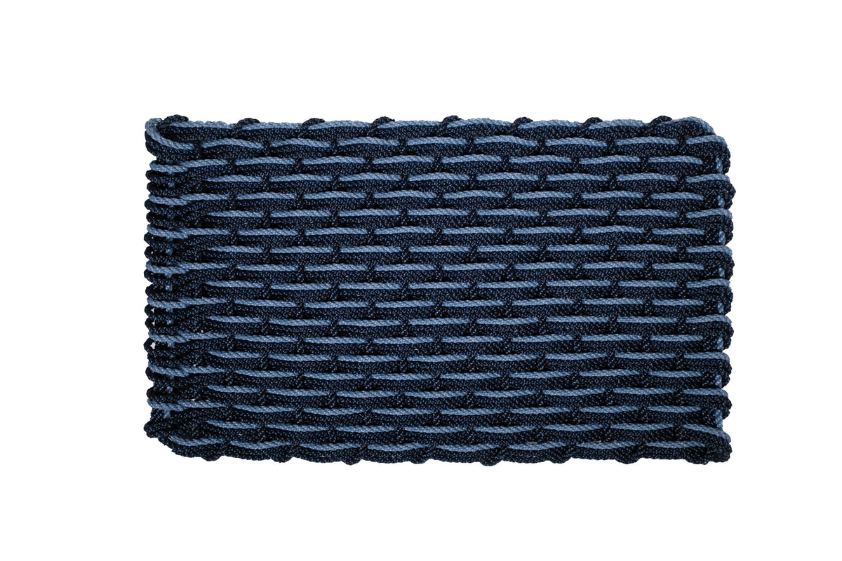 Navy, Navy, Glacier Bay Woven Rope Doormats The Rope Co