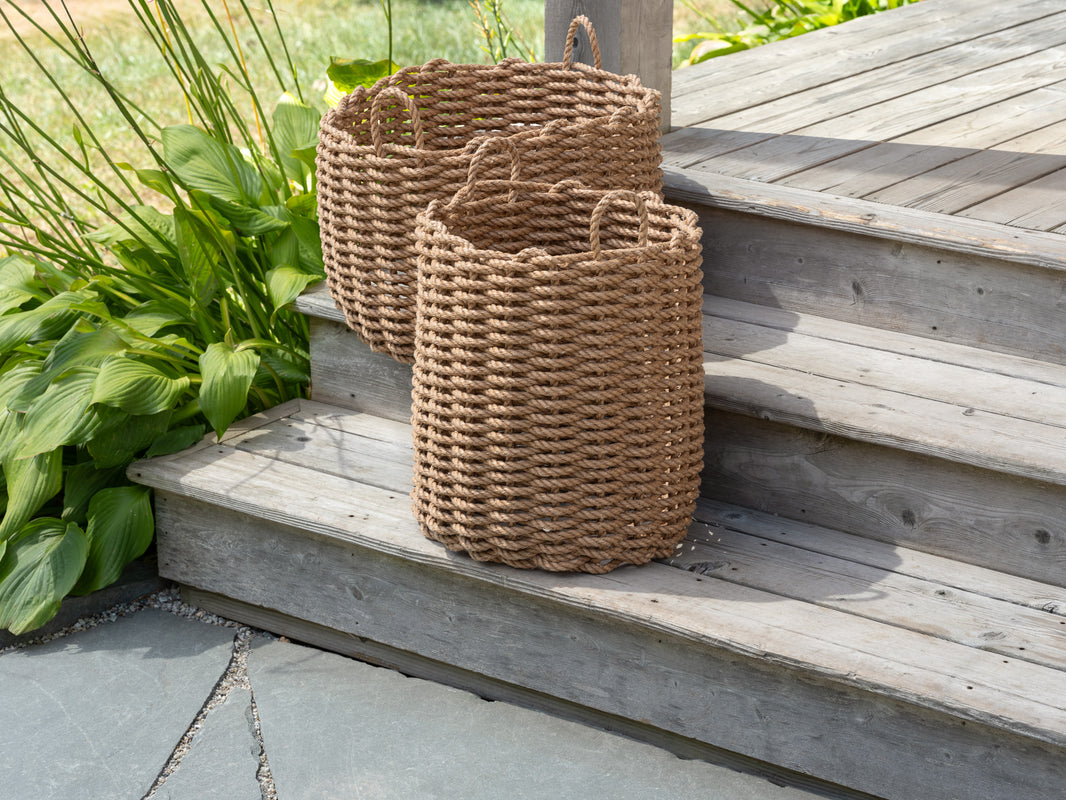 Rope Baskets | Hand Braided Lobster Rope Baskets | The Rope Co