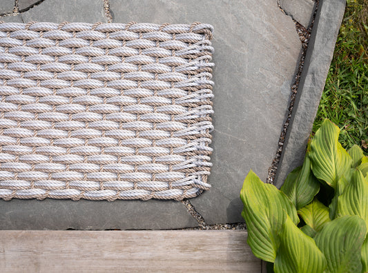 Sand + Fog Gray + Oyster Doormat