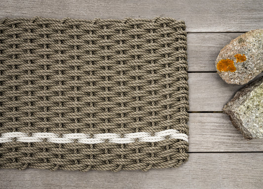 Mushroom w/ Oyster Stripe Doormat