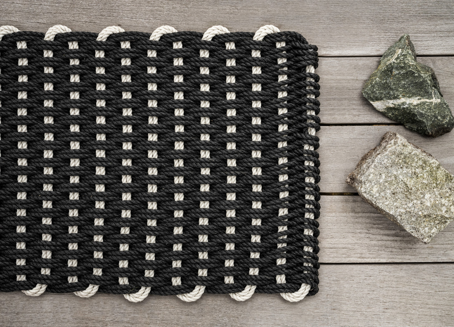 Charcoal w/ Double Oyster Weft Doormat