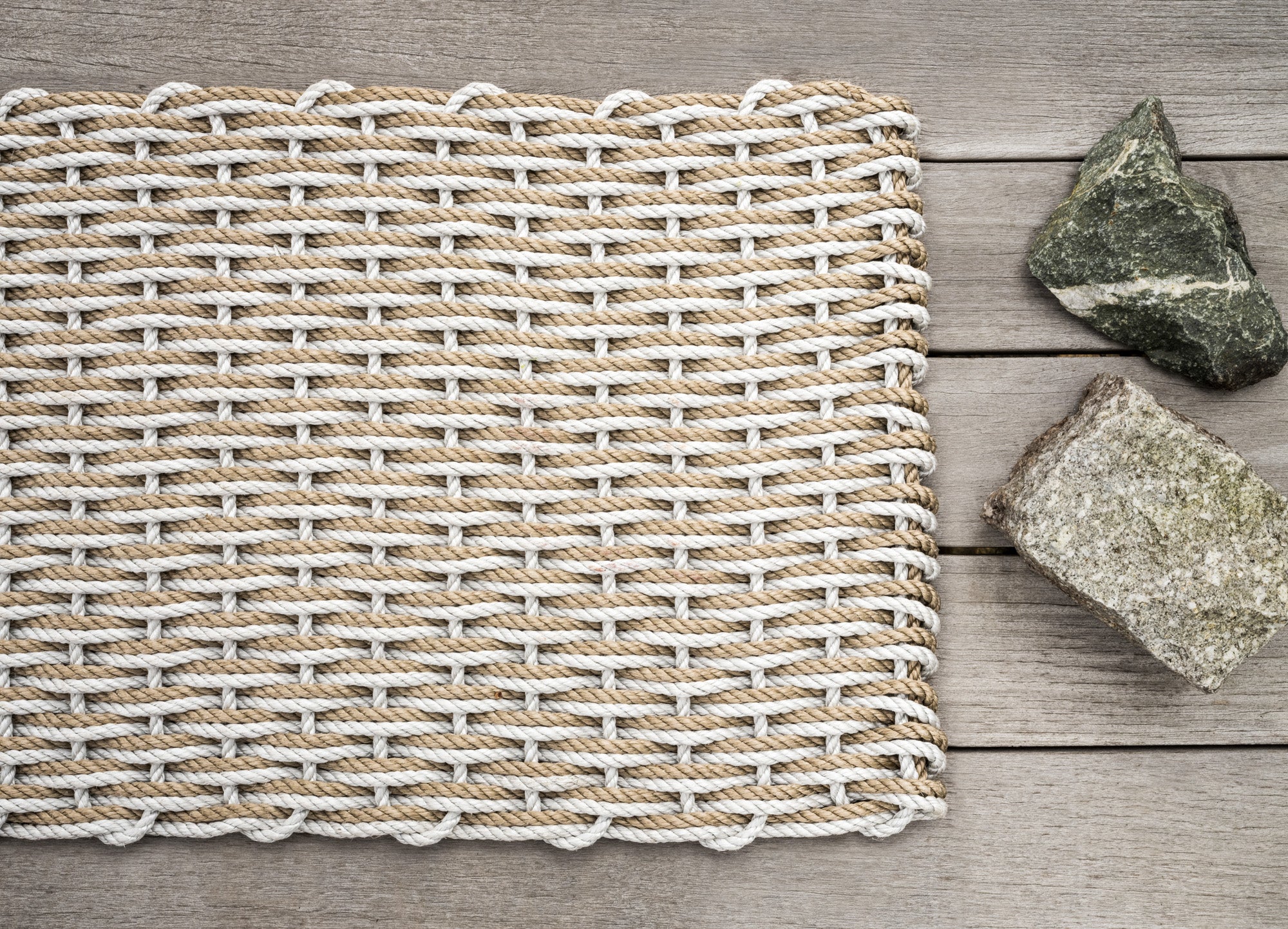 Fog Gray, Sand Doormat | Woven Rope Doormats | The Rope Co