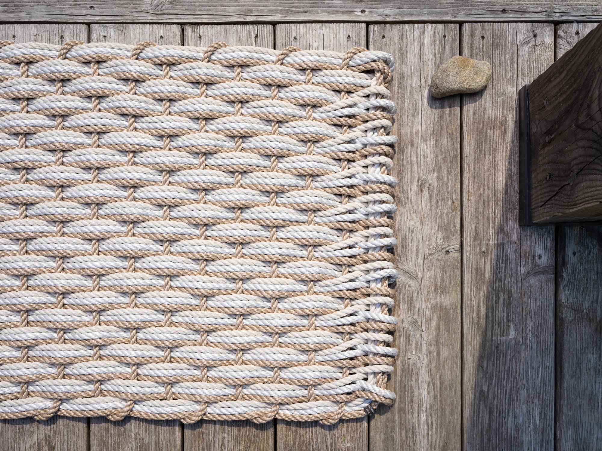 Sand + Fog Gray + Oyster Doormat – The Rope Co