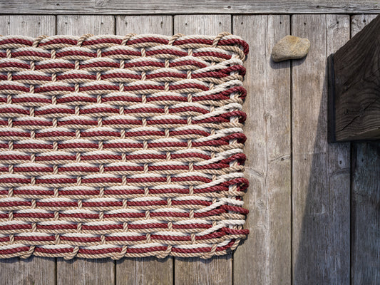 Sand + Pomegranate + Oyster Doormat