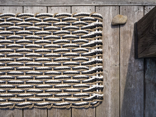 Sand + Charcoal + Pearl Doormat
