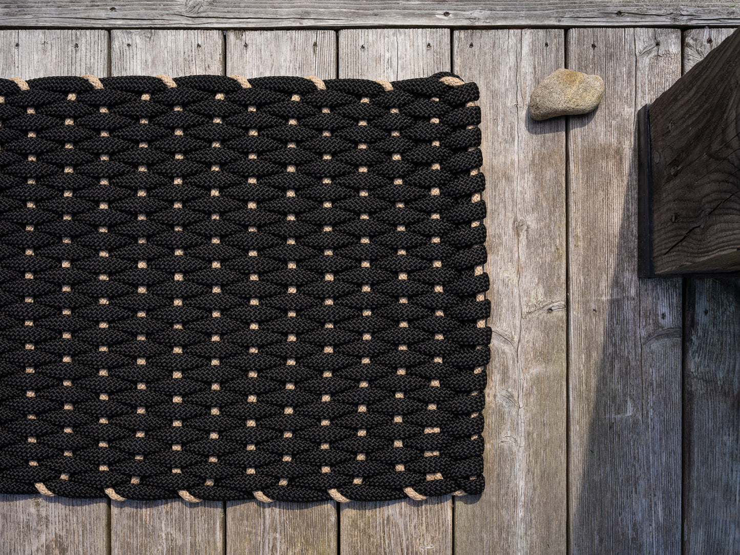 Midnight Black w/ Dune Weft SoftStep Mat