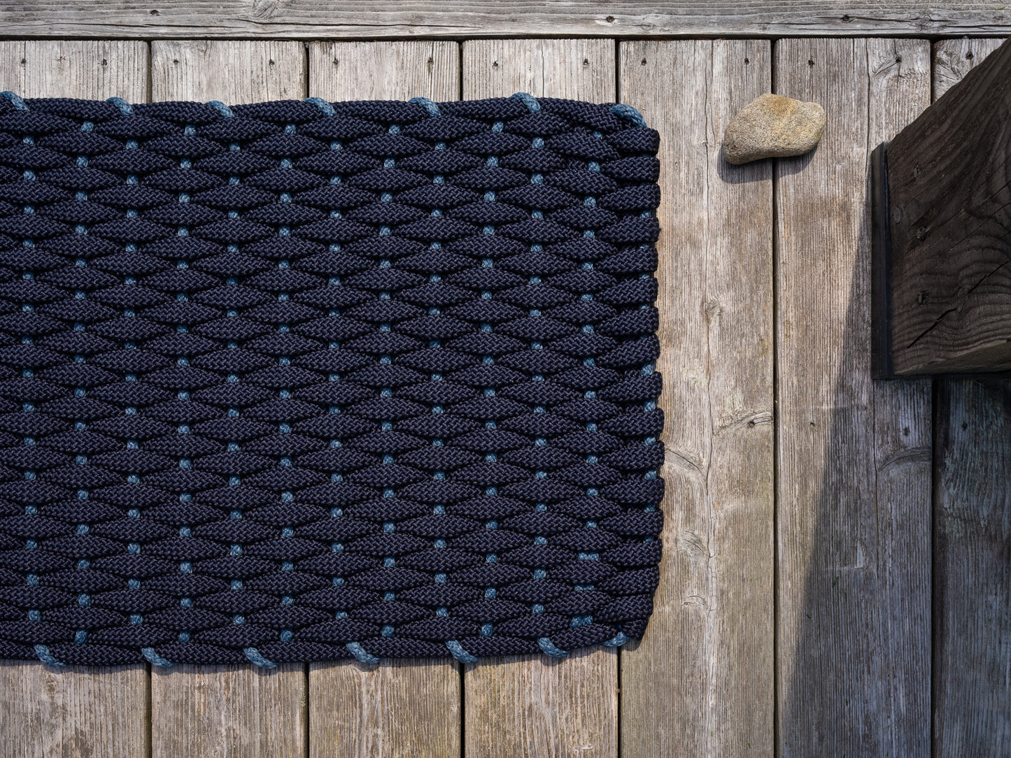 Navy w/ Pacific Blue Weft SoftStep Mat